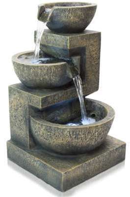 Fontaine Cascade 3 Niveaux Kendal Terracotta 55 cm Fontaine Cascade 3 Niveaux