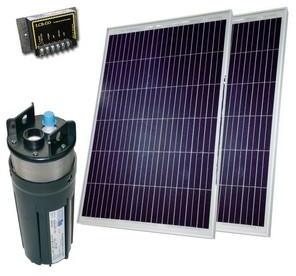Kit pompe solaire 2x80W puits forage pompe Shurflo