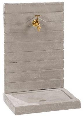 Fontaine de jardin murale - Contemporaine - Zinc