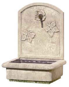 Fontaine murale de jardin motif papillons