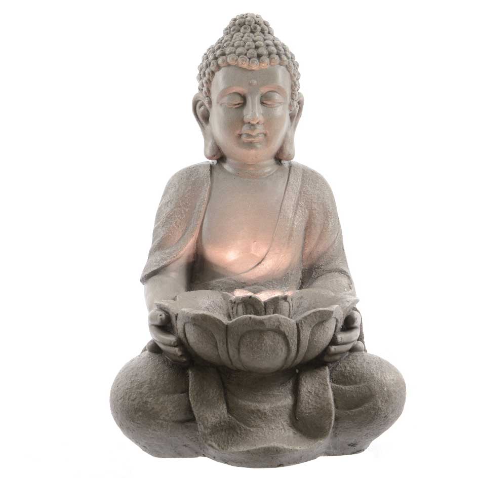 Fontaine de Jardin Bouddha Assis 45 cm Fontaine de Jardin Bouddha