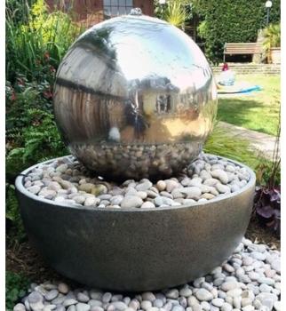 Fontaine Boule clipse en Acier Inox Géante Fontaine Boule clipse en Acier