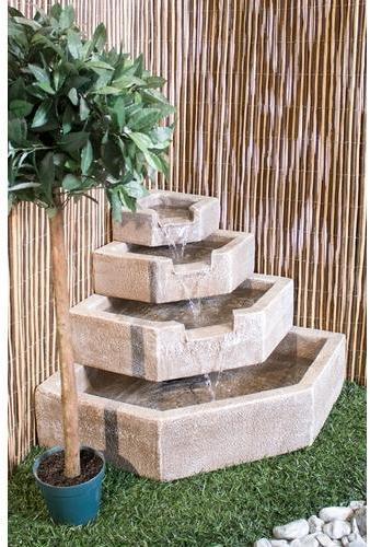 4-Fontaine Cascade Portobello Avec Lumière - 63cm
