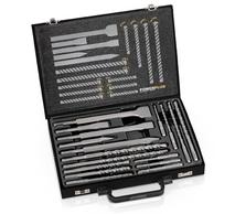 Coffret 12 forets + 3 burins + 2 points ciseau