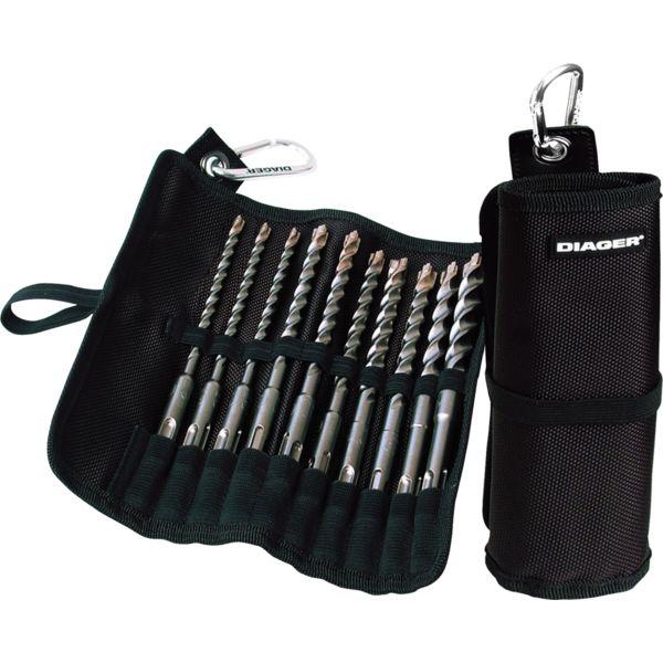 Trousse 10 forets SDS Booster Plus béton armé granit Trousse 10 forets SDS Booster