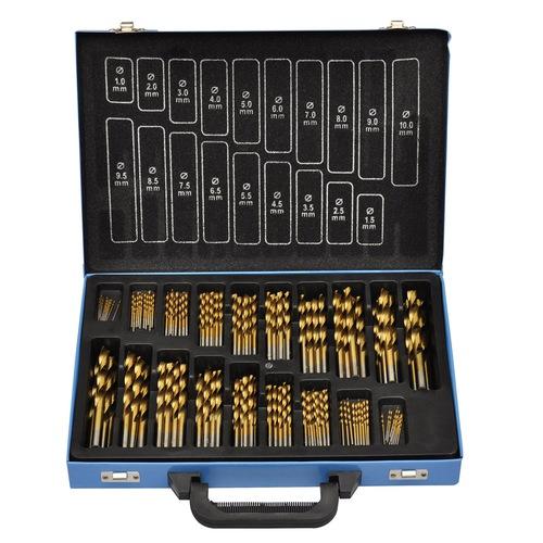 VidaXL Coffret de 170 forets HSS TI avec boîte tra