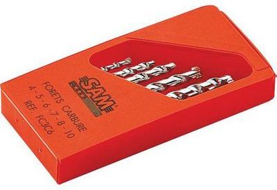 Jeu de 6 forets en carbure laminés