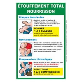 Affiche Etouffement total nourrisson