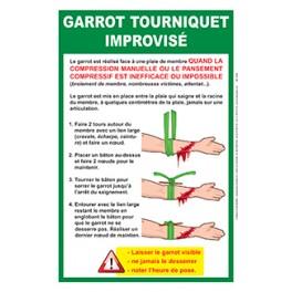 Affiche Garrot improvisé