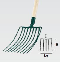LEBORGNE - Fourche cailloux douille 9 dents sans m