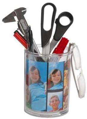 POT A CRAYONS porte photos transparent POT A CRAYONS porte photos