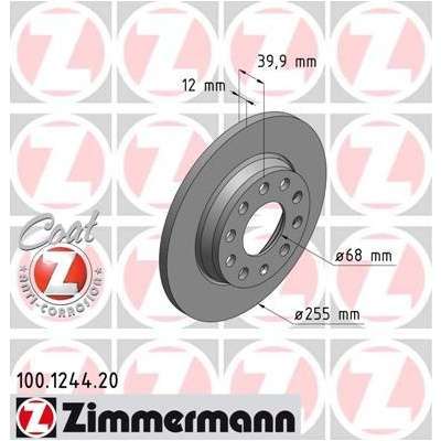 Pneu ZIMMERMANN - Disque de frein (Composition/Emb