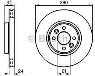Pneu BOSCH - Disque de frein (Composition Emballage) Pneu BOSCH - Disque de frein