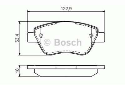 Pneu BOSCH - Kit de plaquettes de frein, frein à d