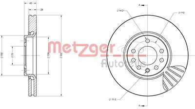 Pneu METZGER - Disque de frein (Composition/Emball
