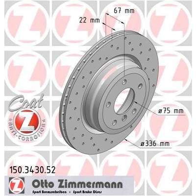 Pneu ZIMMERMANN - Disque de frein (Composition/Emb