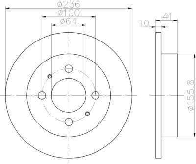 Pneu TEXTAR - Disque de frein (Composition Emballage) Pneu TEXTAR - Disque de frein