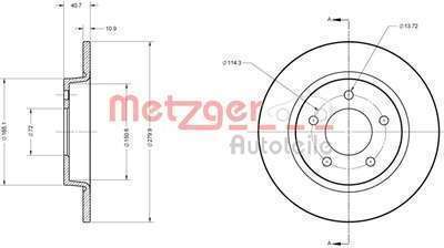 Pneu METZGER - Disque de frein (Composition/Emball