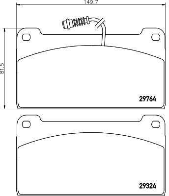Pneu TEXTAR - Kit de plaquettes de frein frein à disque Pneu TEXTAR - Kit de plaquettes