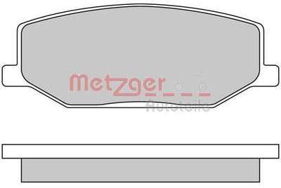 Pneu METZGER - Kit de plaquettes de frein, frein à