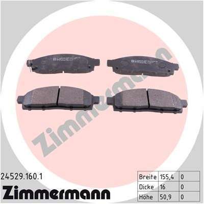 Pneu ZIMMERMANN - Kit de plaquettes de frein frein Pneu ZIMMERMANN - Kit de plaquettes