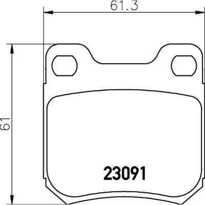 Pneu TEXTAR - Kit de plaquettes de frein frein à disque Pneu TEXTAR - Kit de plaquettes