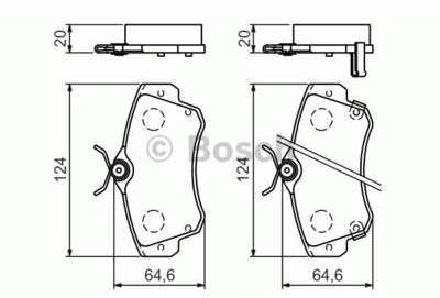 Pneu BOSCH - Kit de plaquettes de frein frein à disque Pneu BOSCH - Kit de plaquettes