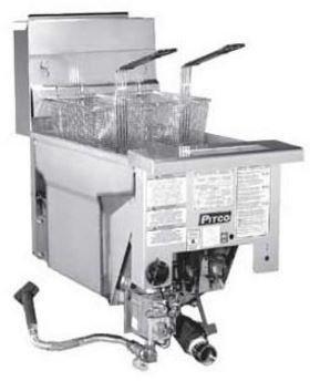 Drop-in Friteuse Gaz MILIVOLT Pitco Solstice SG14D