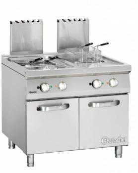 Friteuse à Gaz Inox - Série 900 - 2x 20 Litres - 3