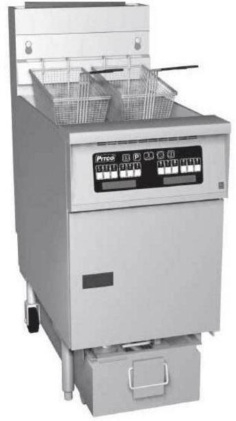 Friteuse Gaz COMPUTER Pitco SG18S 40kW Huile 34Kg