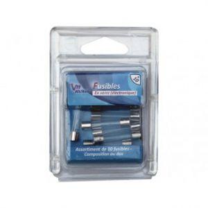 PACK 10 FUSIBLES VERRE 2 à 15A VOLTMAN VOM511032