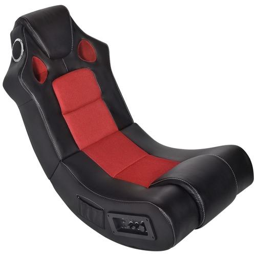 VidaXL Fauteuil à bascule enceinte en cuir synthét