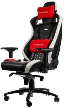 NOBLECHARS Fauteuil Gaming EPC Cuir Véritable - Noir NOBLECHARS Fauteuil Gaming