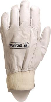 Gant cuir de Caprin pleine fleur poignet bord cote Gant cuir de Caprin pleine