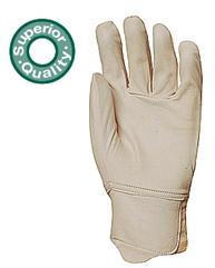 Gant fleur chèvre poignet tricot protège taille 07 Gant fleur chèvre poignet