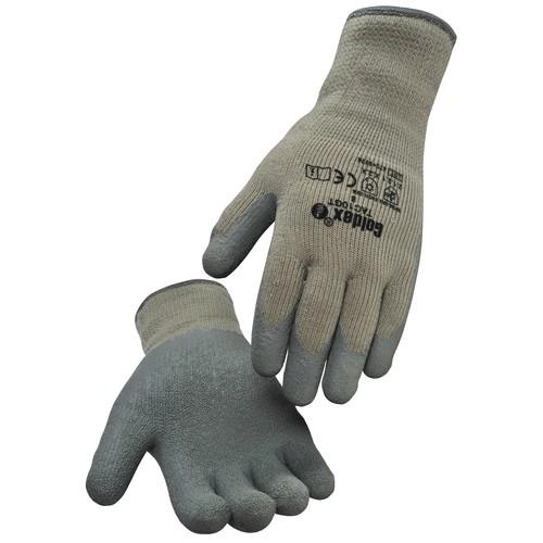 Gant acrylique enduit latex crêpé intérieur bouclette Gant acrylique enduit latex