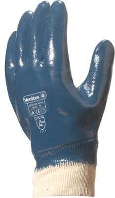 Gant nitrile jersey coton bleu taille 10 Gant nitrile jersey coton