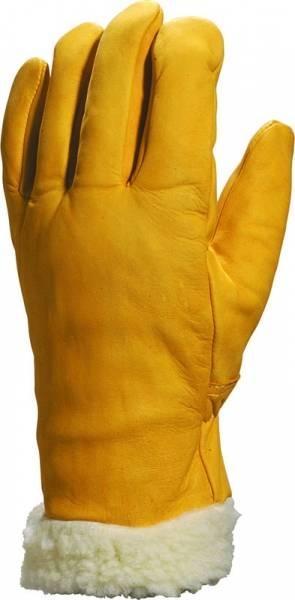 Gant fourré d hiver cuir vachette pleine fleur Islande Gant fourré d hiver cuir vachette