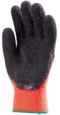 Paire gants orange froid t09