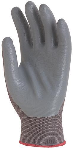 Gant 100 polyamide paume mousse de nitrile gris EN Gant 100 polyamide paume mousse