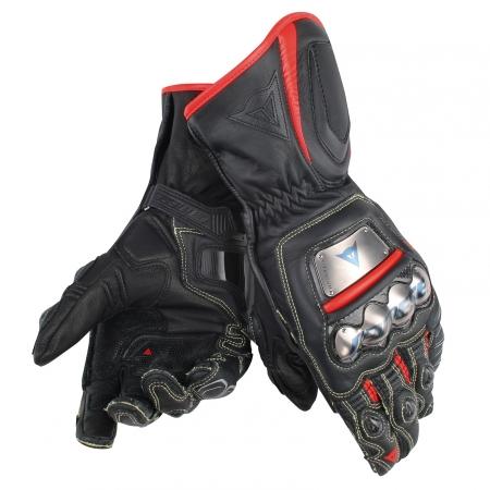 Gants Dainese Full Metal D1 628 Noir Rouge Fluo
