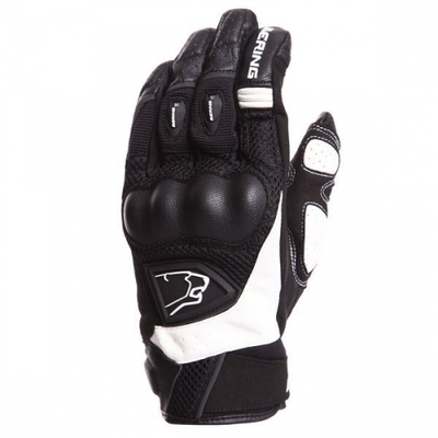 Gants moto été homologués Bering Zeff Noir Blanc C