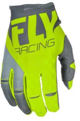 Gants cross Fly Racing Kinetic gris jaune fluo 201