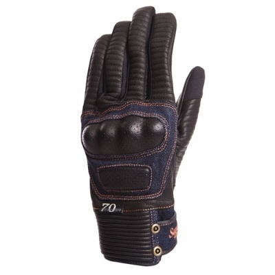 Gants moto été Segura Splinter Noir bleu CE