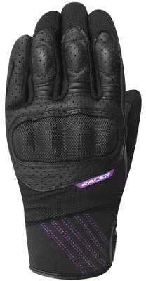 Gants Racer Lady Wendy Noir Rose