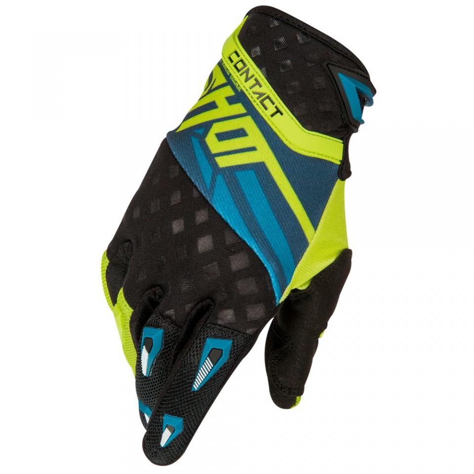 Gants cross Shot Contact Raceway navy lime 2016
