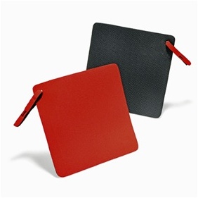 Lot De 2 Maniques/dessous De Plat - Noir-rouge