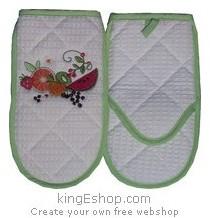 Gant de cuisine crabe Vitamines blanc