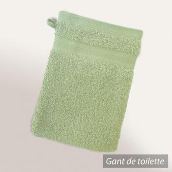 Gant de toilette 16x21 cm ROYAL CRESENT Vert Célad