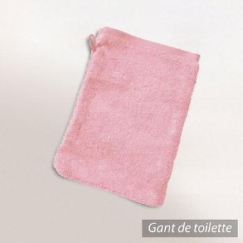 Gant de toilette 16x21 cm PURE Rose Bonbon 550 g/m